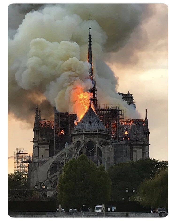 Latest International News : 850-year-old Notre-Dame Cathedral  in Paris damaged in fire