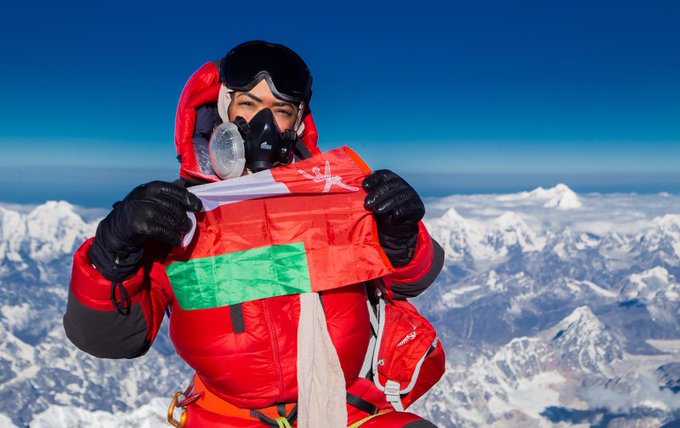 Oman Latest News : Oman's Nadhira Al Harthy tweets Mt Everest conquering pictures
