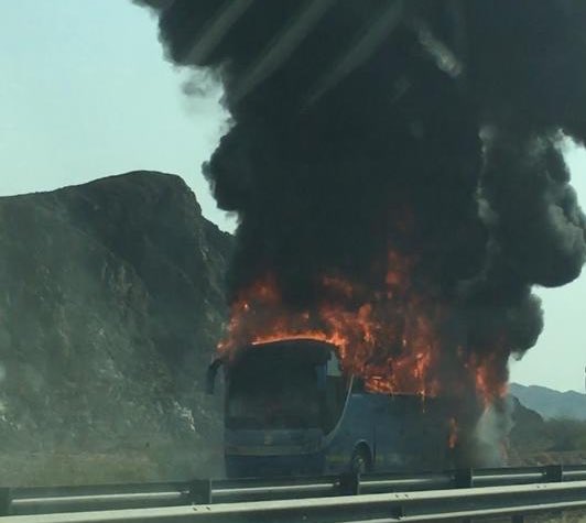 Oman Latest News : Bus catches fire in Oman; all passengers rescued