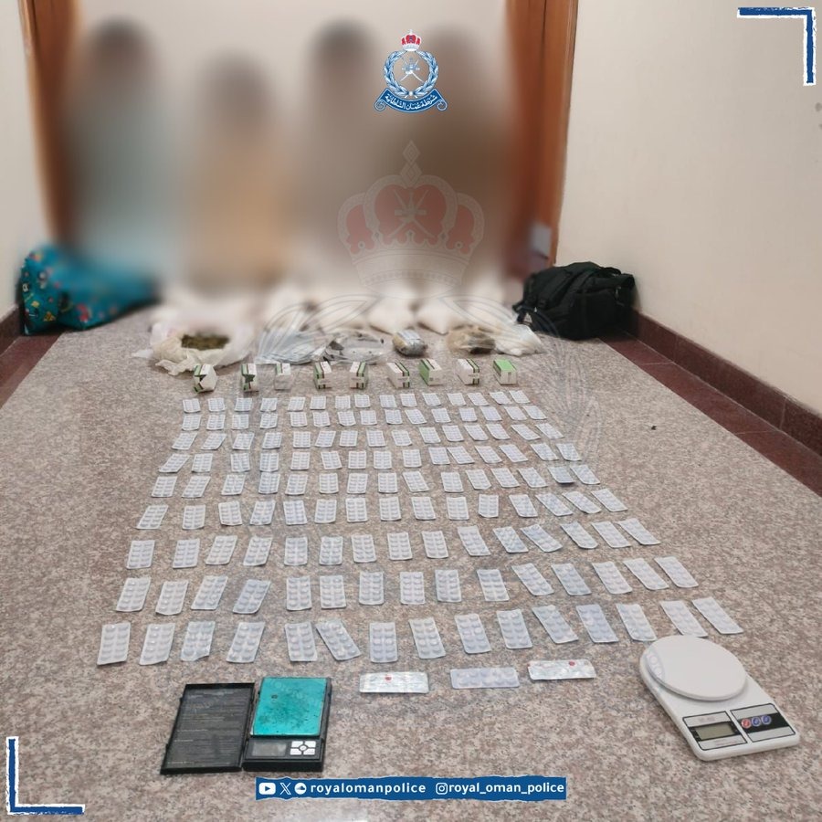 4 held in Oman’s South Batinah for possessing illegal drugs - The ...