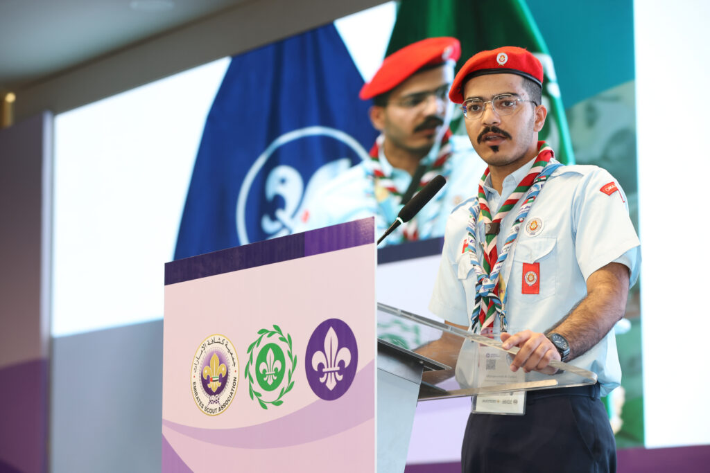 University of Technology and Applied Sciences participates in the sixth Arab Scout Youth Forum in Abu Dhabi