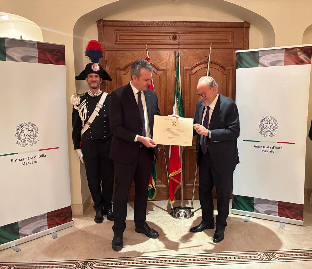 Italy confers ‘Order of the Star of Italy’ on Royal Opera House Muscat chief Umberto Fanni