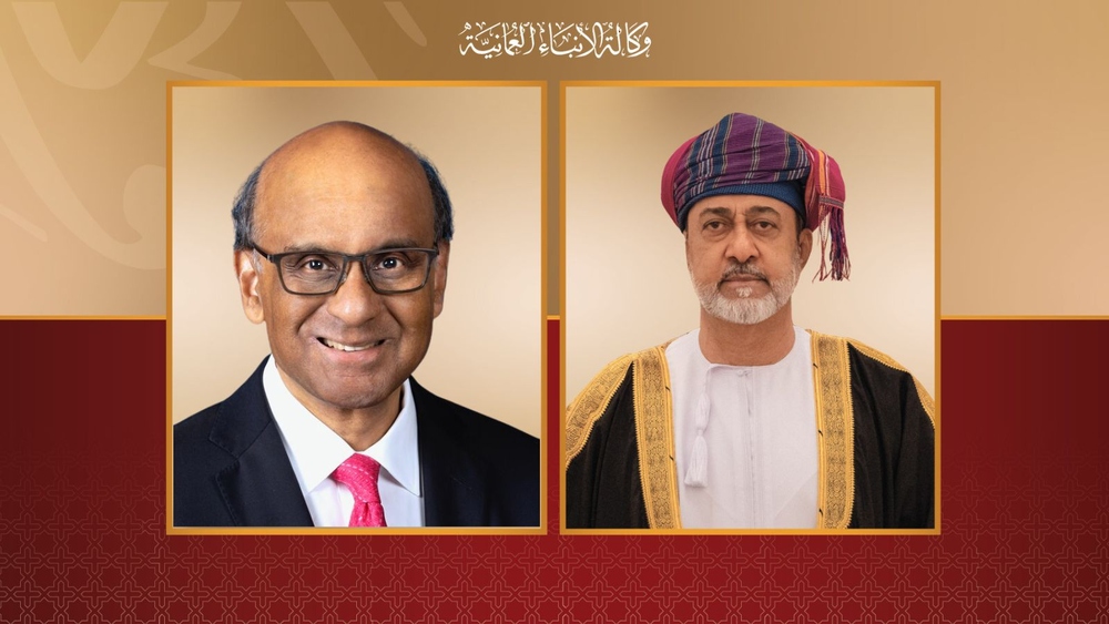 His Majesty Sultan Haitham congratulates Singapore President on National Day